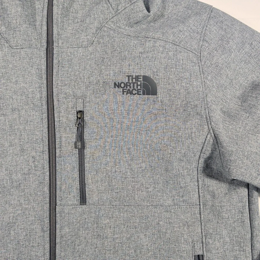 The North Face Jacket Mens S Gray WindWall Apex Hooded Softshell Polyester